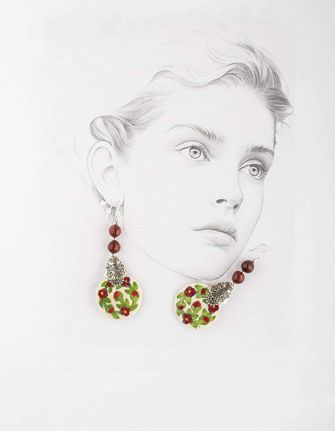 Round Pendant Earrings